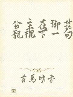 公主在御花园吃龙棍下一句