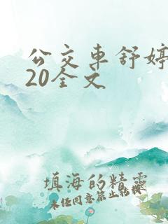 公交车舒婷1一20全文