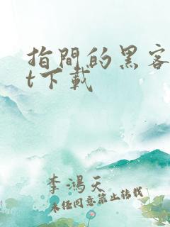 指间的黑客txt下载