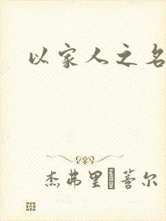 以家人之名原著