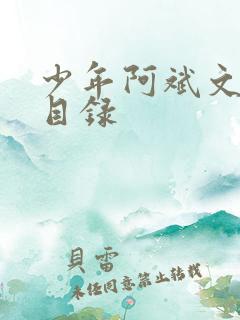 少年阿斌文说读目录