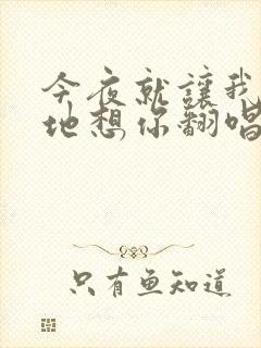 今夜就让我狠狠地想你翻唱版本