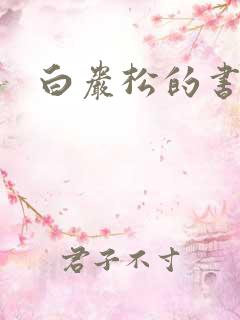 白岩松的书下载