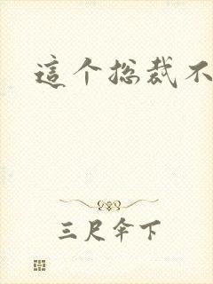 这个总裁不听话