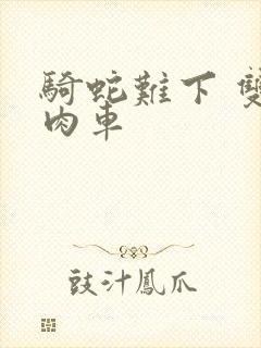 骑蛇难下 双 肉车