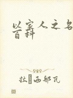 以家人之名百度百科