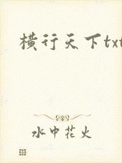 横行天下txt