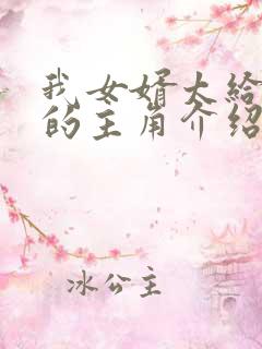 我女婿太给力了的主角介绍