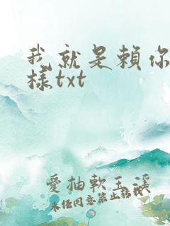我就是赖你 怎样txt