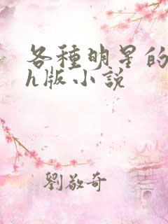 各种明星的综艺h版小说