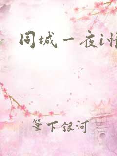 同城一夜i情