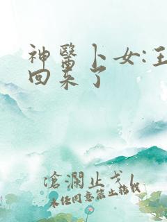 神医卜女:王妃回来了