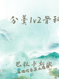 分羹1v2骨科