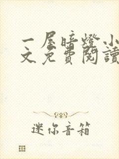 一屋暗灯小说全文免费阅读txt