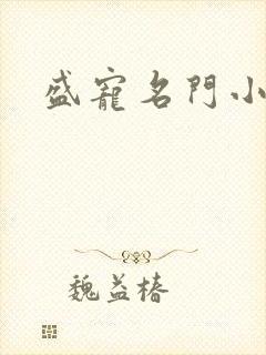 盛宠名门小夫人