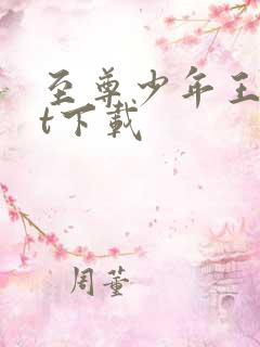 至尊少年王txt下载