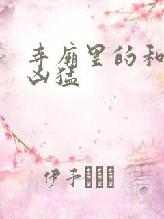 寺庙里的和尚很凶猛