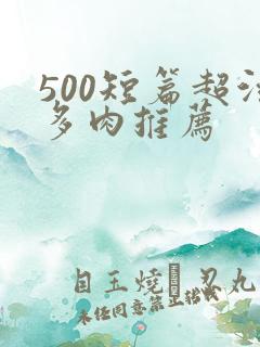500短篇超污多肉推荐