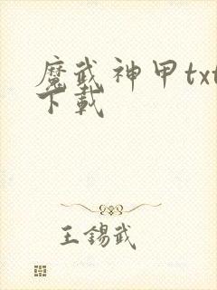 魔武神甲txt下载
