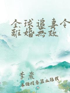 全球追妻令老婆离婚无效