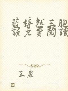 蓝梓然三胞胎小说免费阅读