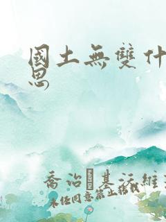国土无双什么意思