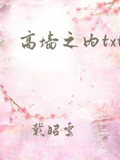 高墙之内txt