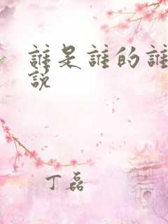 谁是谁的谁 小说