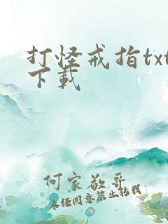 打怪戒指txt下载