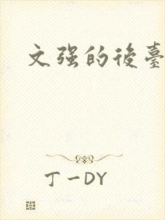 文强的后台是谁