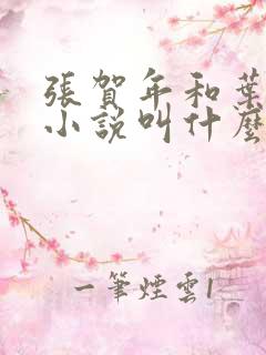 张贺年和叶繁姿小说叫什么名字