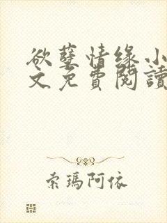 欲孽情缘小说全文免费阅读