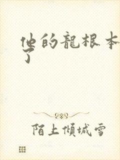 他的龙根本太大了