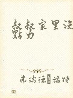 叔叔家里没人用点力