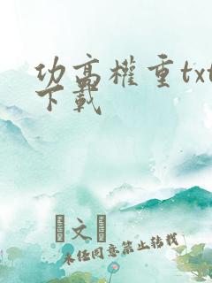 功高权重txt下载