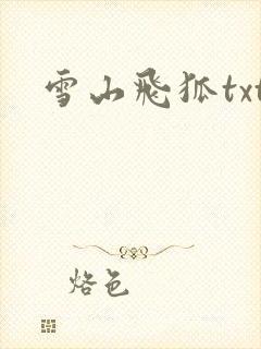 雪山飞狐txt
