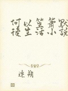 何以笙箫默之婚后生活小说