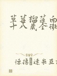 草莓榴莲向日葵十八岁全微糖