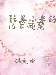 玩具小米的1一15笔趣阁