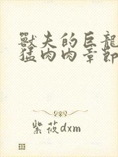 兽夫的巨龙太凶猛肉肉章节