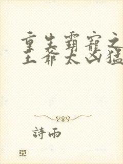 重生霸宠之摄政王爷太凶猛