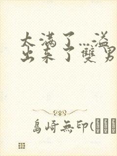 太满了...溢出来了双男动漫