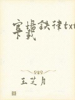 官场铁律txt下载