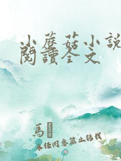 小蘑菇小说免费阅读全文