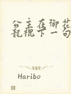 公主在御花园吃龙棍下一句