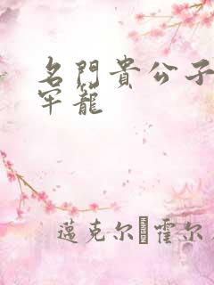 名门贵公子炙热牢笼