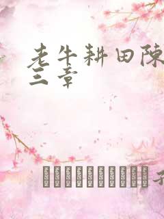 老牛耕田陈雪第三章