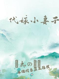 代嫁小妻子