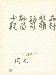 少帅的双面宠妻段茵司明封免费