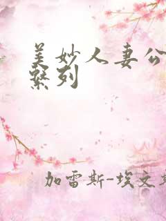 美妙人妻公务员系列